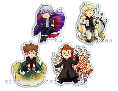 kingdom hearts acrylic charms