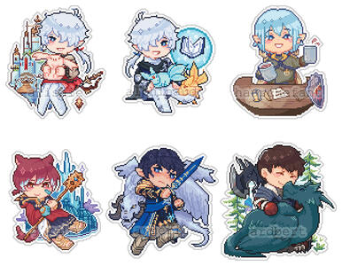 ffxiv pixel acrylic charms