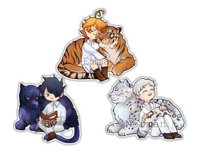 promised neverland acrylic charms