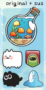 originals charms + stickers